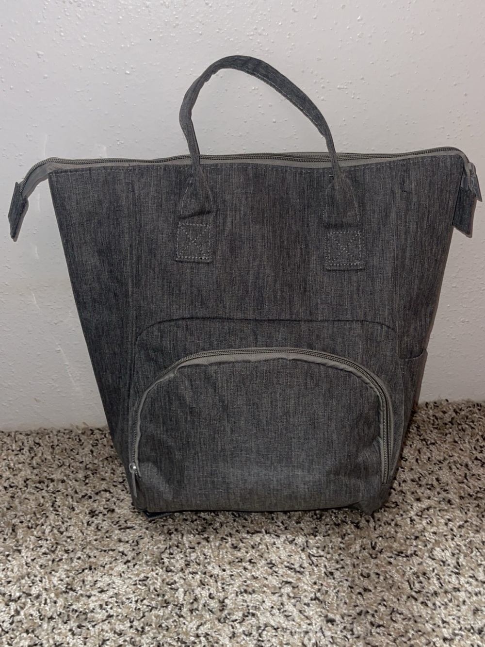Gray Diaper Bag